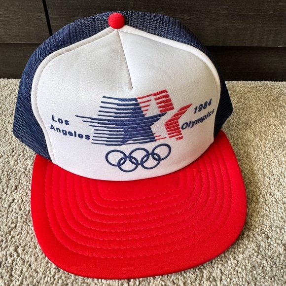 Other - Vintage 1984 Los Angeles Olympics Trucker Hat SnapBack